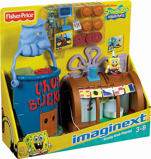spongebob playset krusty krab
