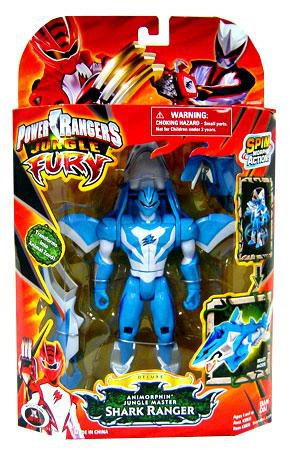 Power Rangers Jungle Fury Animorphin Jungle Master Shark Ranger Deluxe ...