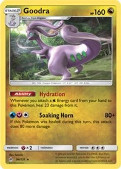 Pokemon Trading Card Game Forbidden Light Rare Holo Goodra #94