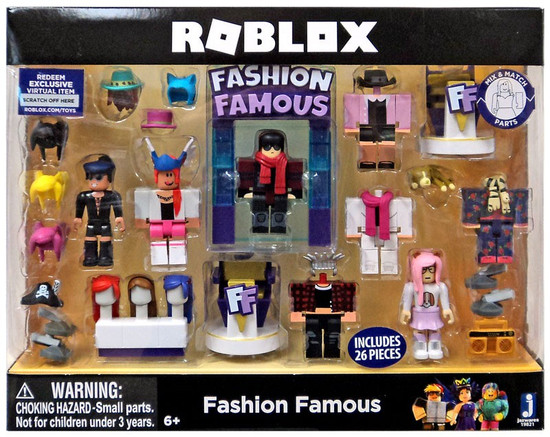 Roblox Fashion Famous 3 Figure 4 Pack Set Jazwares Toywiz - roblox fashion pack