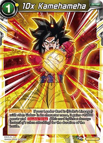 Dragon Ball Super Collectible Card Game Colossal Warfare Single Card Uncommon 10x Kamehameha Bt4 096 Toywiz - super kamehameha roblox