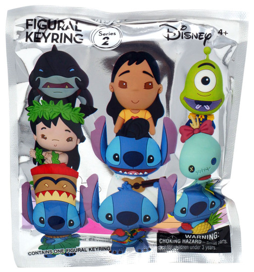 Disney 3D Figural Keyring Lilo & Stitch Series 2 Mystery Pack [1 RANDOM Figure]