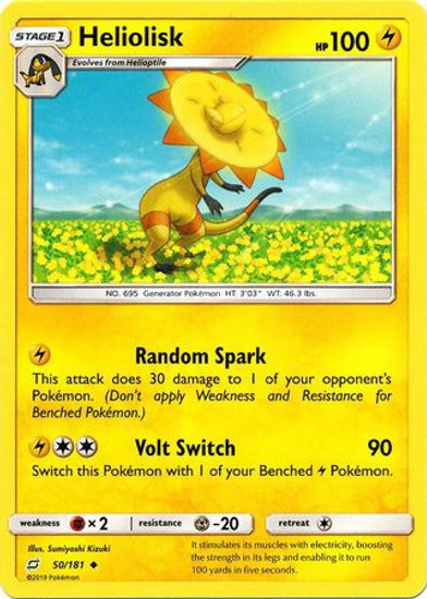 Pokemon Trading Card Game Team Up Single Card Uncommon Heliolisk 50 Toywiz - hell yard rp roblox