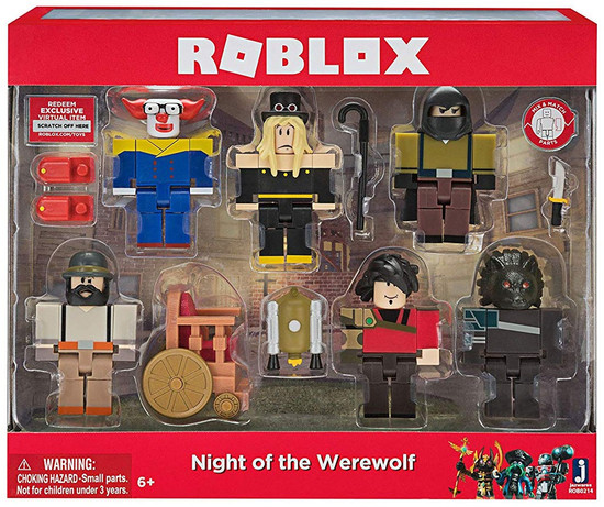 Roblox Night Of The Werewolf 3 Action Figure 6 Pack Jazwares Toywiz - roblox citizens of roblox six figure pack products in 2019