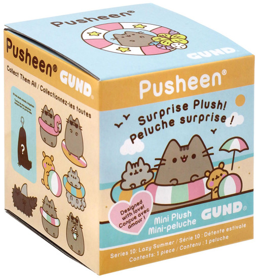 Pusheen Series 10 Lazy Summer Mystery Pack 1 Random Mini Plush Gund Toywiz - pusheen ice cream shirt roblox
