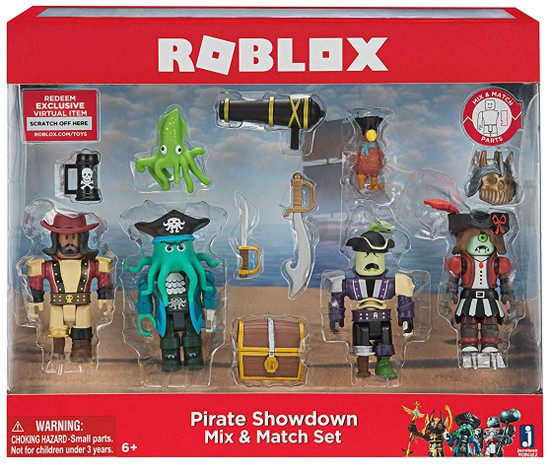 Roblox Mix Match Pirate Showdown 3 Figure 4 Pack Set Jazwares Toywiz - roblox figure multipack styles may vary roblox