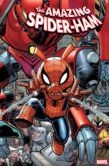 Marvel Spider Ham Comic Book 1 Of 5 Art Adams Connecting Variant Cover Marvel Comics Toywiz - i finally own this item roblox gaiia