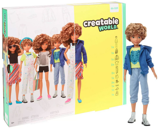 Creatable World Blonde Curly Hair Deluxe Character Kit DC-220