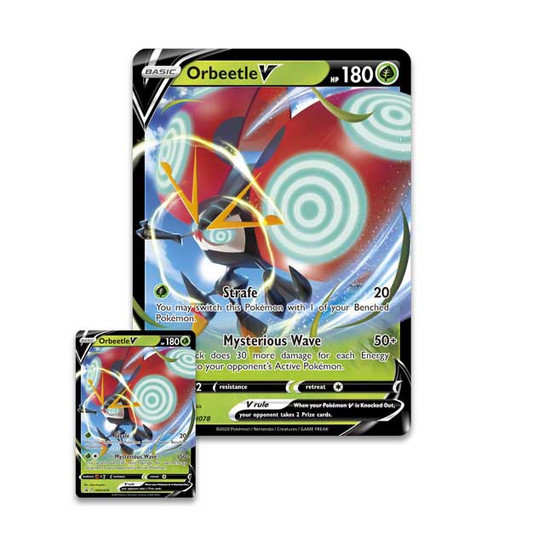 Pokemon Trading Card Game Sword Shield Orbeetle V Box 4 Booster Packs Promo Card Oversize Card Pokemon Usa Toywiz