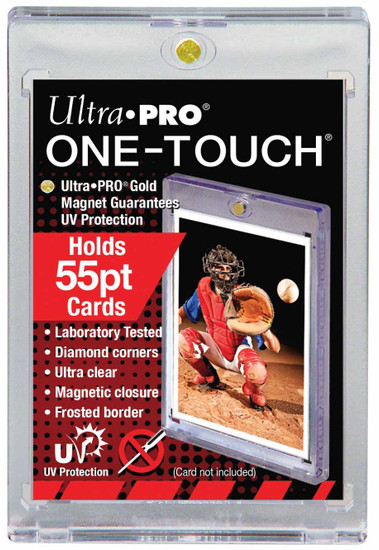 Ultra Pro Card Supplies UV Protection One-Touch Card Holder [Holds 55pt. Cards]