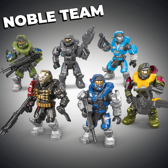 Halo Mega Bloks Construx Series Foxtrot Active Camo Carter Noble Team for sale online 