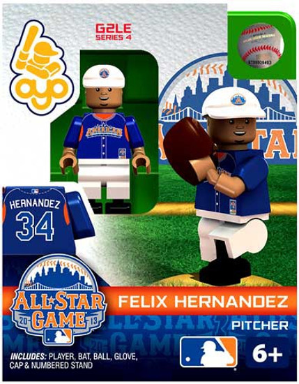 American League MLB Generation 2 Series 4 Felix Hernandez Minifigure [All-Star Game]