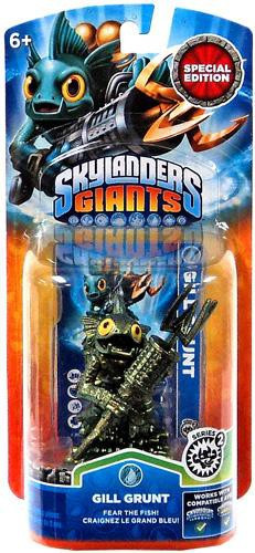Figurine Skylanders Giants – Metallic Green Gill Grunt – Édition Spéciale – Neuve
