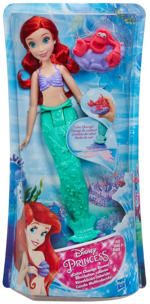 Disney Princess The Little Mermaid Color Change Reveal Ariel Bath Toy