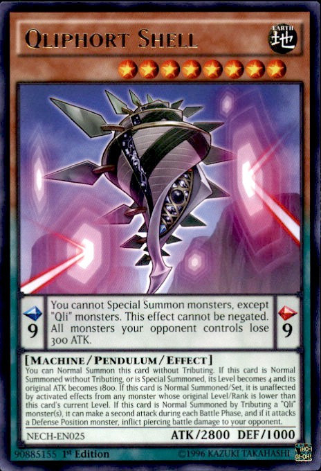 YU-GI-OH! Sammelkarte – Qliphort Helix (NECH-ENS04), Super Rare, Limited Edition | Aus 'The New Challengers' Set