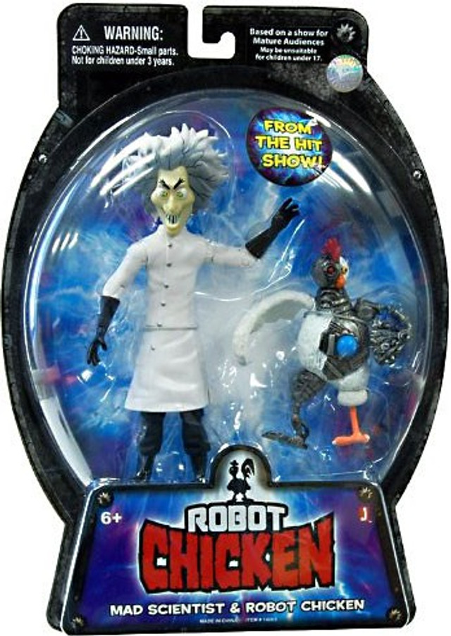 Robot Chicken Mad Scientist Robot Chicken Action Figure 2 Pack Jazwares Toywiz 2185