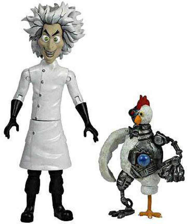 Robot Chicken Mad Scientist Robot Chicken Action Figure 2 Pack Jazwares Toywiz 2102