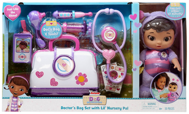 Disney Doc Mcstuffins Pet Rescue Doctors Bag Set With Lil Nursery Pal