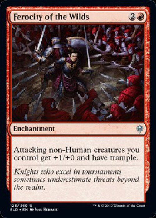 Magic The Gathering Throne of Eldraine Single Card Ferocity of