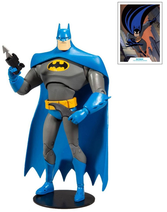 Mcfarlane Toys Dc Multiverse Batman 7 Action Figure The Animated Series Blue Cape Toywiz 