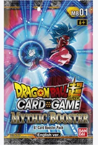 Dragon Ball Super Trading Card Game Mythic Booster Pack MB01 8 Cards