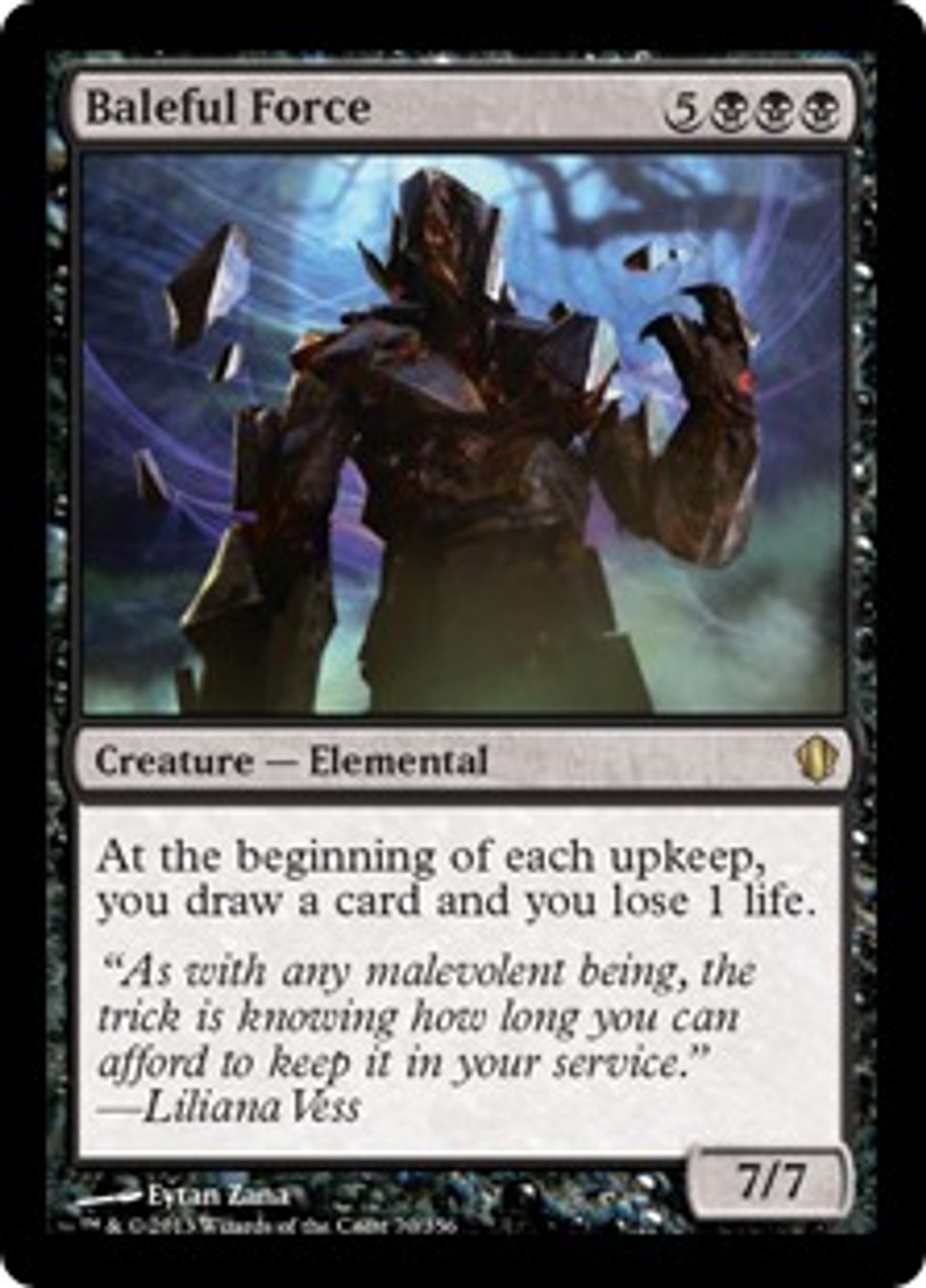 Magic The Gathering Commander 2013 Single Card Rare Baleful Force 70