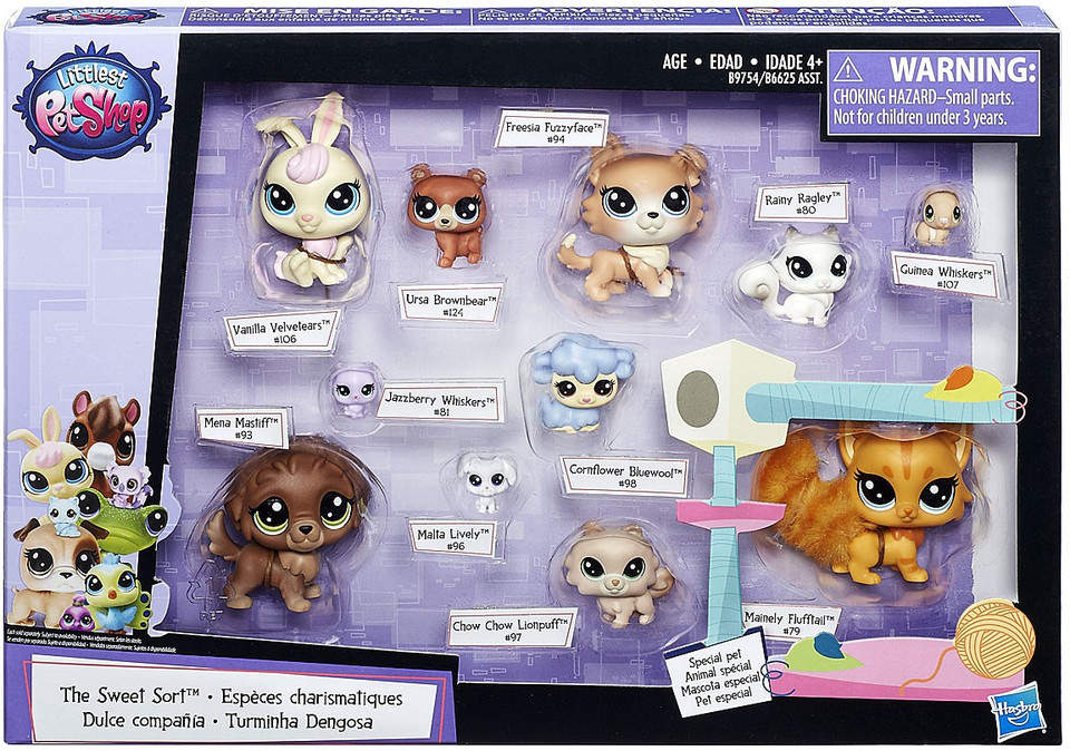 Littlest Pet Shop Pets in the City Sweet Sort Figure Set Hasbro Toys