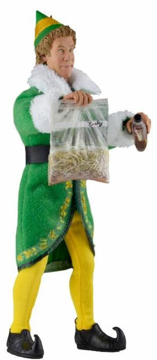 NECA Elf Will Farrell Buddy The Elf Retro 8 Clothed Action Figure