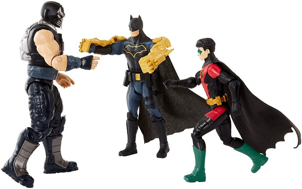 DC Batman Missions Batman Robin vs. Bane 6 Action Figure 3-Pack Mattel ...