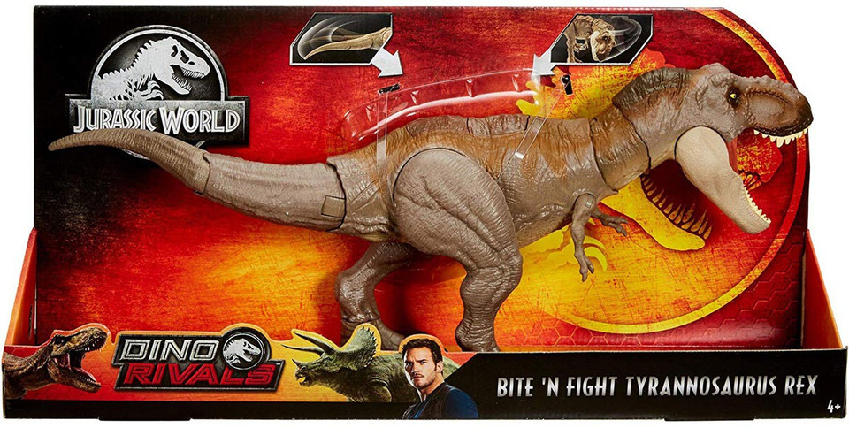 Jurassic World Fallen Kingdom Dino Rivals Bite N Fight Tyrannosaurus Rex Action Figure Mattel 6114