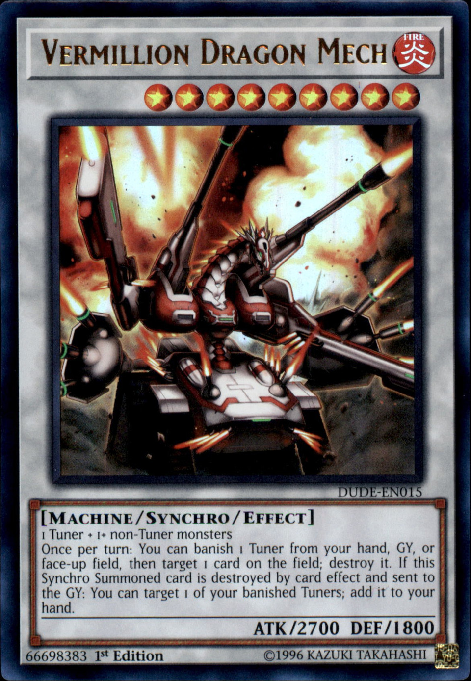 YuGiOh Duel Devastator Single Card Ultra Rare Vermillion Dragon Mech