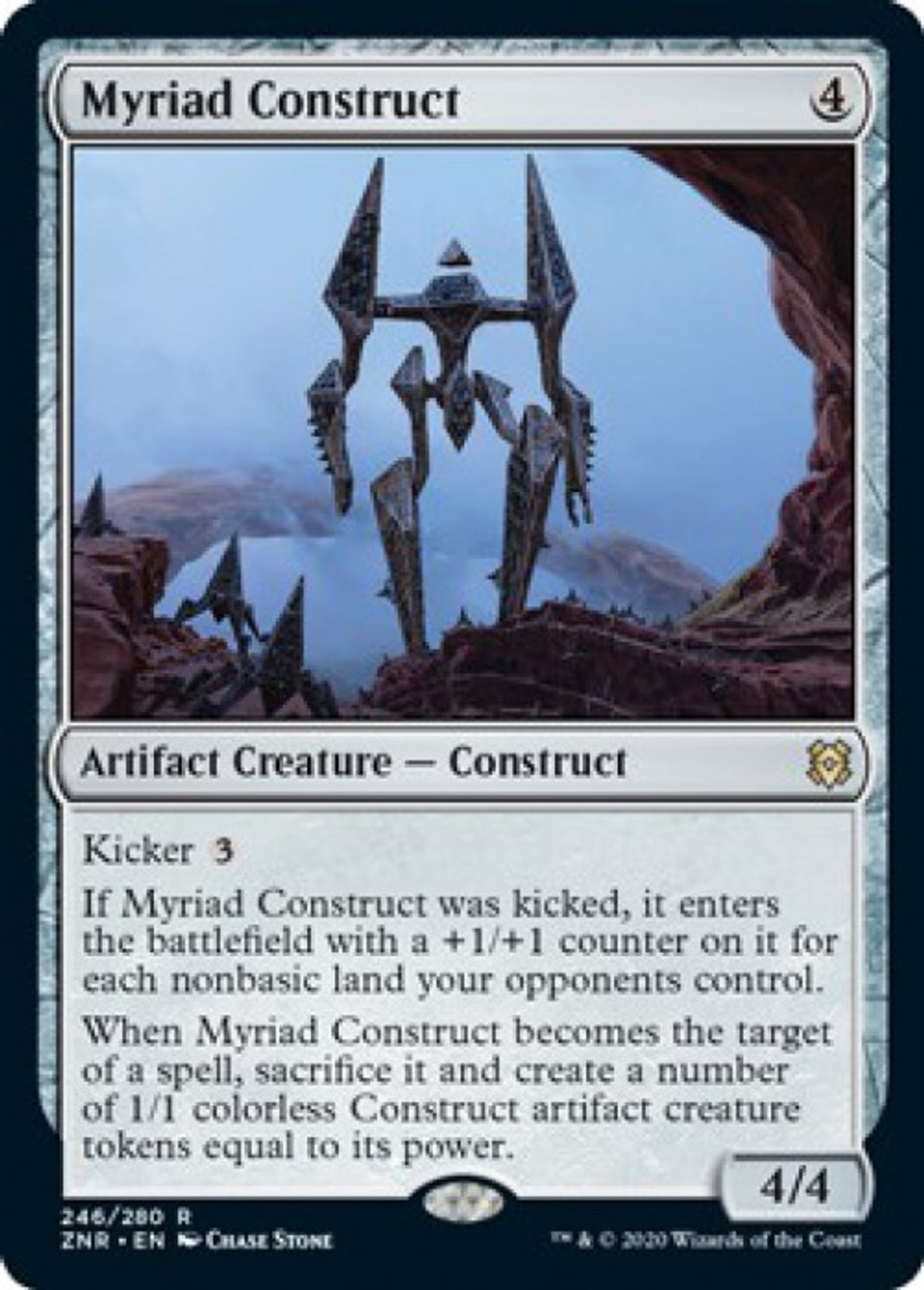 Magic The Gathering Zendikar Rising Single Card Rare Myriad Construct