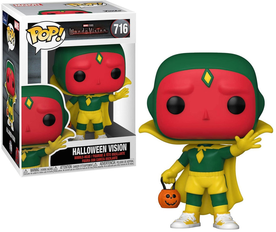 Funko Pop! WandaVision Halloween Set – Wanda & Vision – 2-Pack, 4-Inch Vinyl Figures