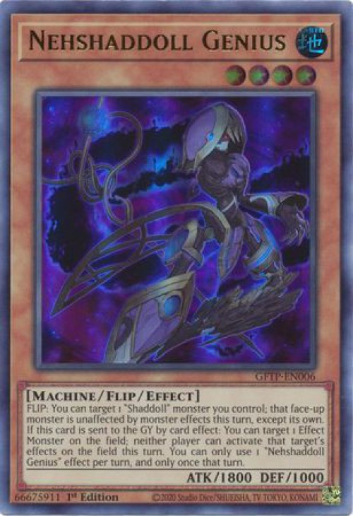 YuGiOh Ghosts From The Past Single Card Ultra Rare Nehshaddoll Genius 