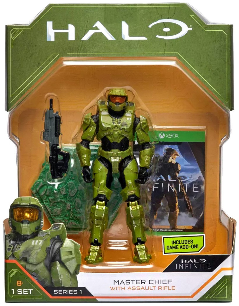 Halo Master Chief 6 Action Figure with Assault Rifle, 6 Wicked Cool ...