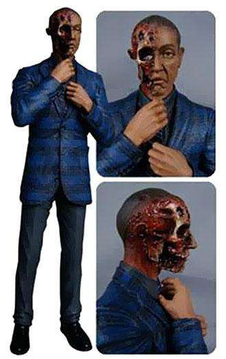 Breaking Bad Gus Fring Exclusive 6 Action Figure Burned Face Mezco Toyz