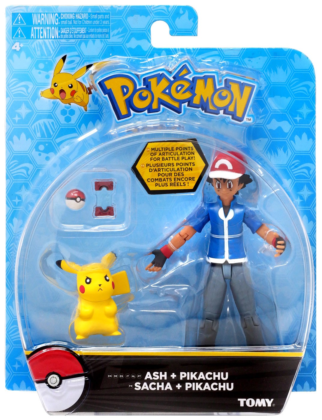 Pokemon Ash Pikachu Action Figure Battle Pose Pikachu Tomy Toywiz - ash pikachu roblox