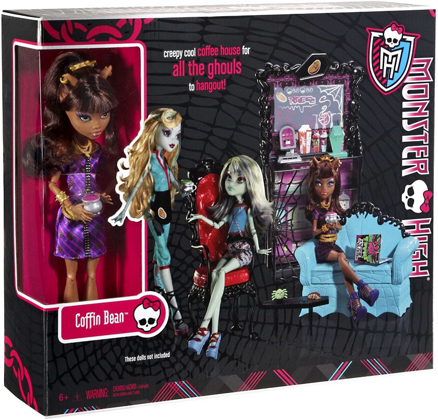 monster high coffin doll house