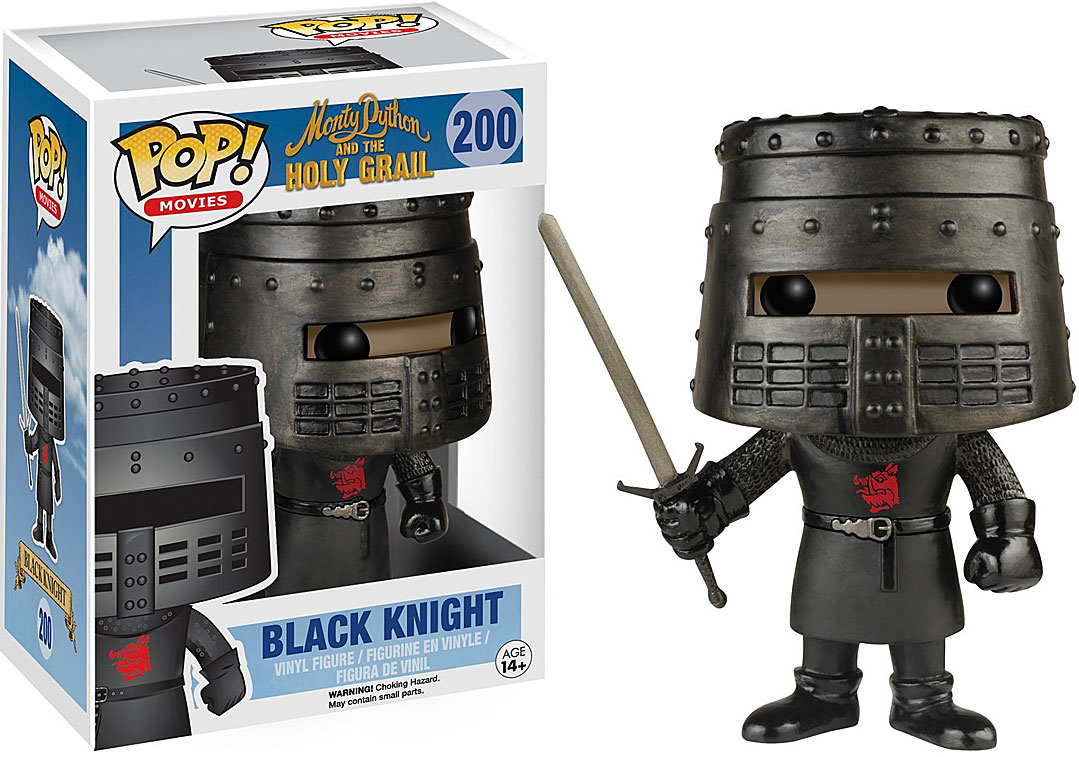 Funko Monty Python The Holy Grail Pop Movies Black Knight Vinyl Figure 200 Damaged Package Toywiz - roblox black knight