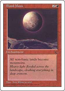 Magic The Gathering Chronicles Single Card Rare Blood Moon Toywiz - blood moon girl outfit roblox