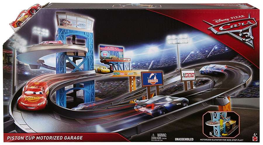 disney pixar cars piston cup racing garage