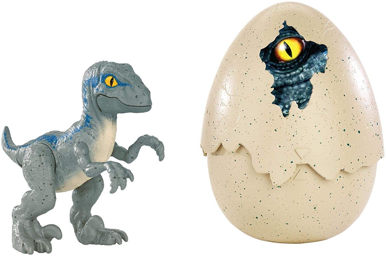 Jurassic World Fallen Kingdom Hatch N Play Dino Baby Blue Action Figure Damaged Package Mattel Toywiz