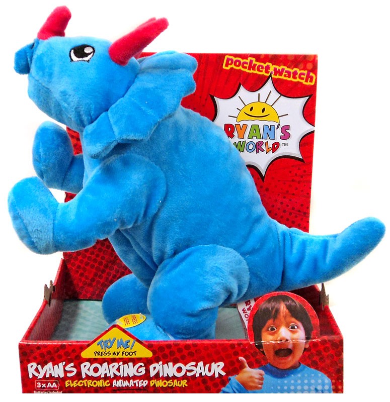 Ryans World Ryans Roaring Dinosaur 13 Plush Figure Green T Rex Pocket Watch Toywiz - pocket dino roblox