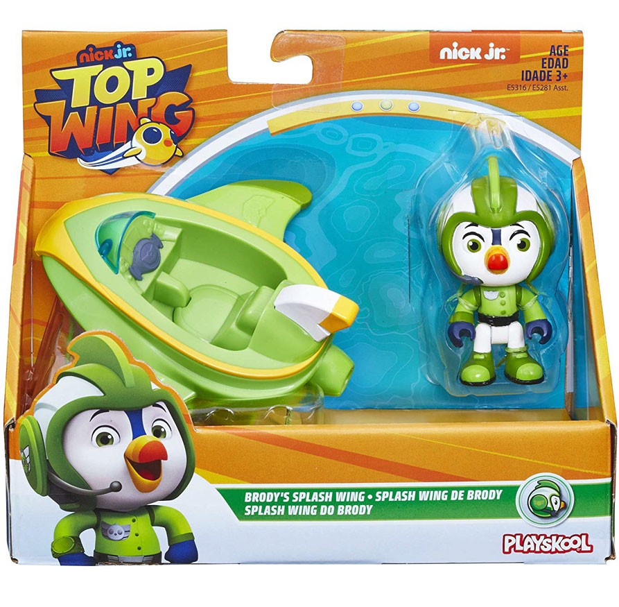 Nick Jr Top Wing Brodys Splash Wing Figure Vehicle Hasbro