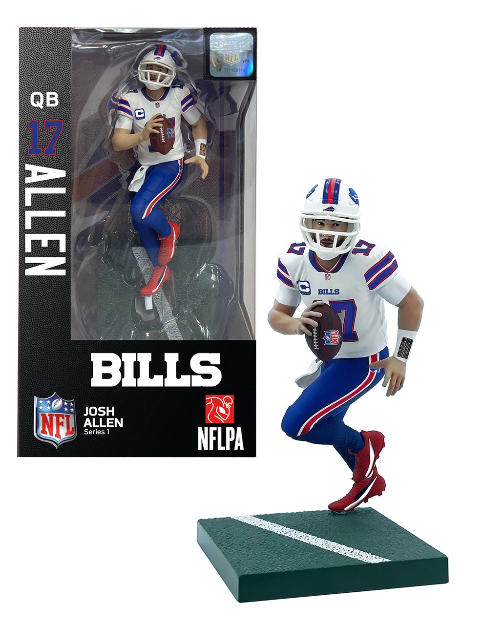 Buffalo Bills Football Josh Allen Action Figure Chase Version Imports Dragon - ToyWiz