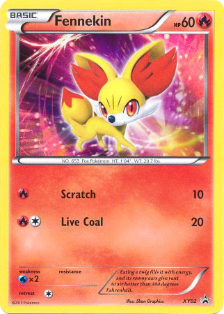 pokemon x and y fennekin card