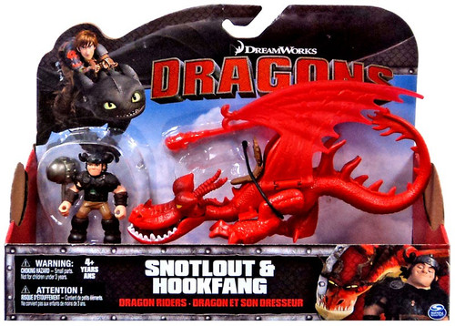 How to Train Your Dragon Race to the Edge Dragon Riders Snotlout Hookfang  Green Action Figure 2-Pack Spin Master - ToyWiz