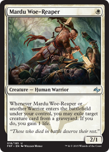 Magic The Gathering Fate Reforged Single Card Uncommon Mardu Woe-Reaper 18  - ToyWiz