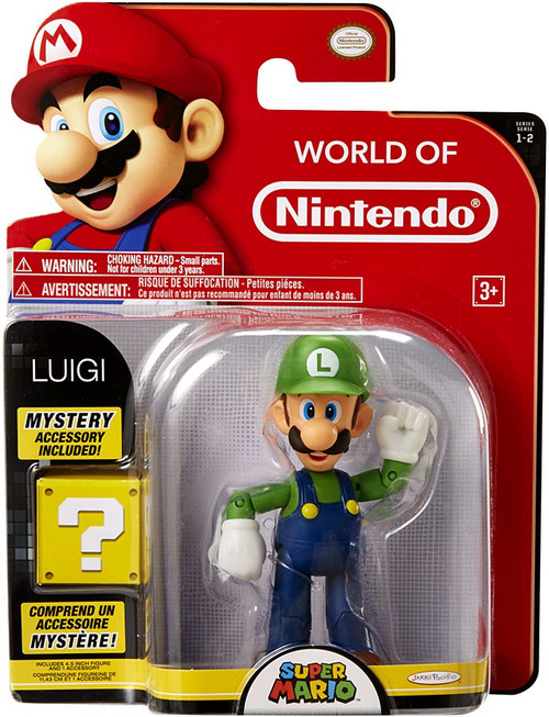 World of Nintendo Super Mario Series 2 Luigi 4 Action Figure with