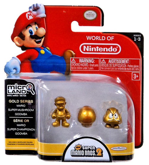 World of Nintendo New Super Mario Bros. U Micro Land Series 3 Gold
